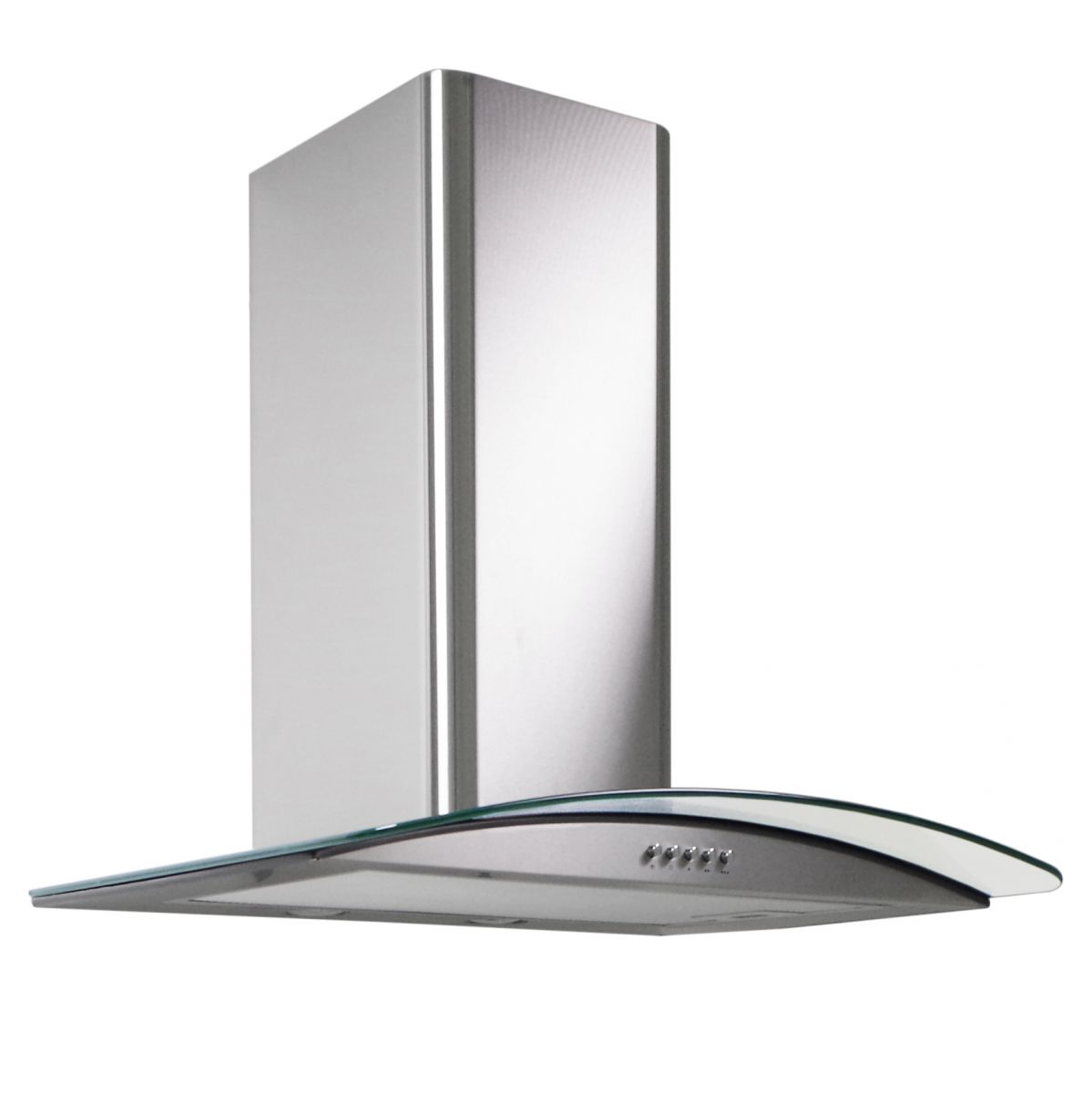 MyAppliances REF28301 60cm Stainless Steel Curved Glass Cooker Hood