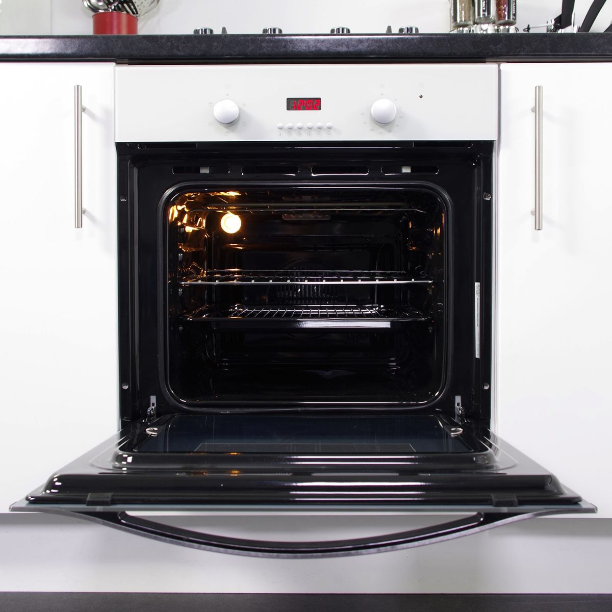 MyAppliances REF28703 60cm White Glass Builtin Single Electric True