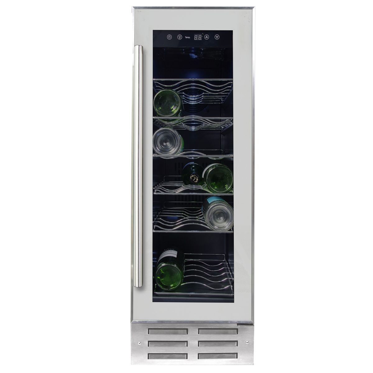 MyAppliances REF29617 30cm White & S/Steel Wine Cooler 18 bottle capacity