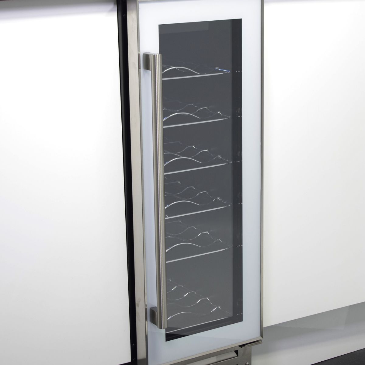 MyAppliances REF29617 30cm White & S/Steel Wine Cooler 18 bottle capacity